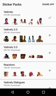 Tamil Stickers for WhatsApp android App screenshot 0