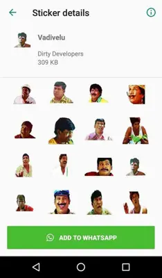 Tamil Stickers for WhatsApp android App screenshot 1