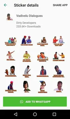 Tamil Stickers for WhatsApp android App screenshot 2